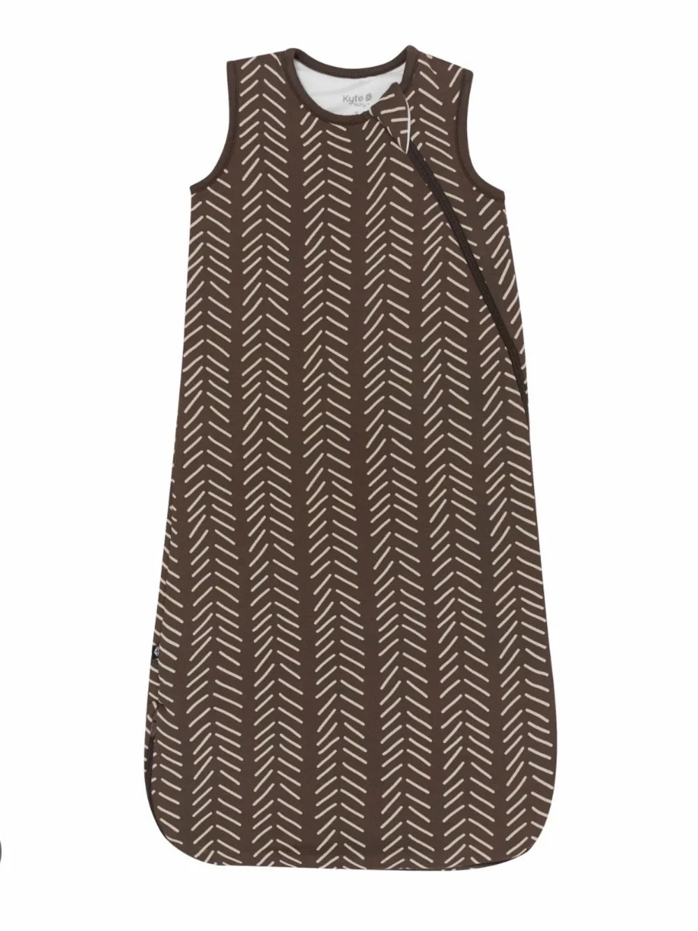 Kyte BABY Brown Chevron-Print Sleeveless Sleep Sack